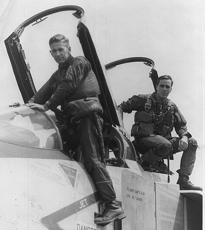 Major Black and 1st Lt. Schmitt, October 1968, Chu Lai