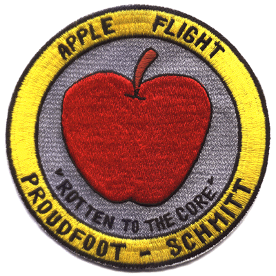 Capt. George Proudfoot and 1st Lt. Bob Schmitt - Apple Flight Patch